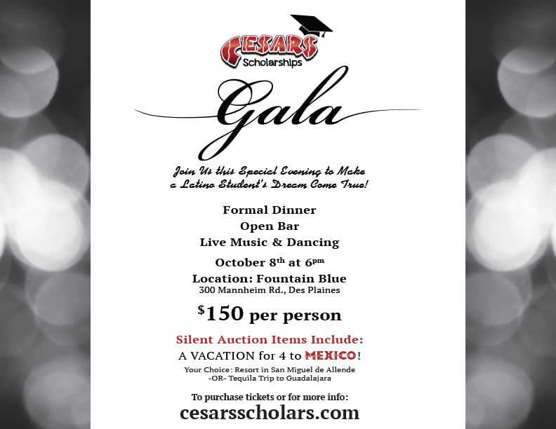 Cesars Scholarships 2017 Gala Fundraiser